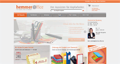 Desktop Screenshot of hemmer-office.de
