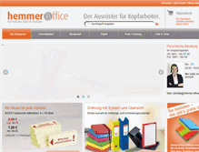 Tablet Screenshot of hemmer-office.de